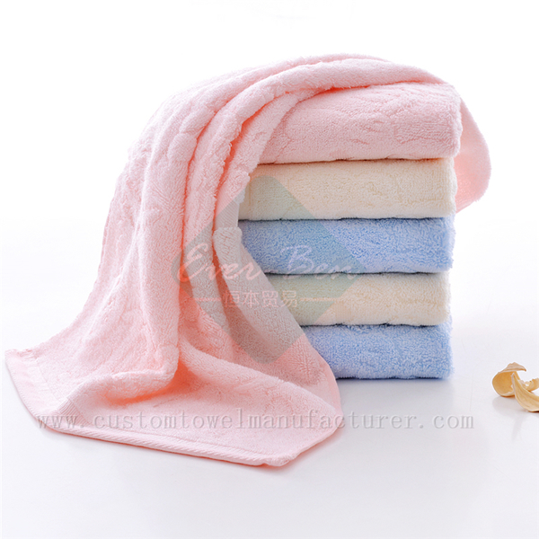 China Bulk Custom orange towels Manufacturer